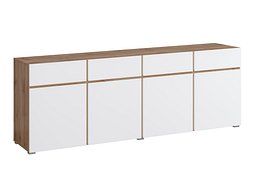 Kommode Alfere 100 (Wotan eik + Hvit)