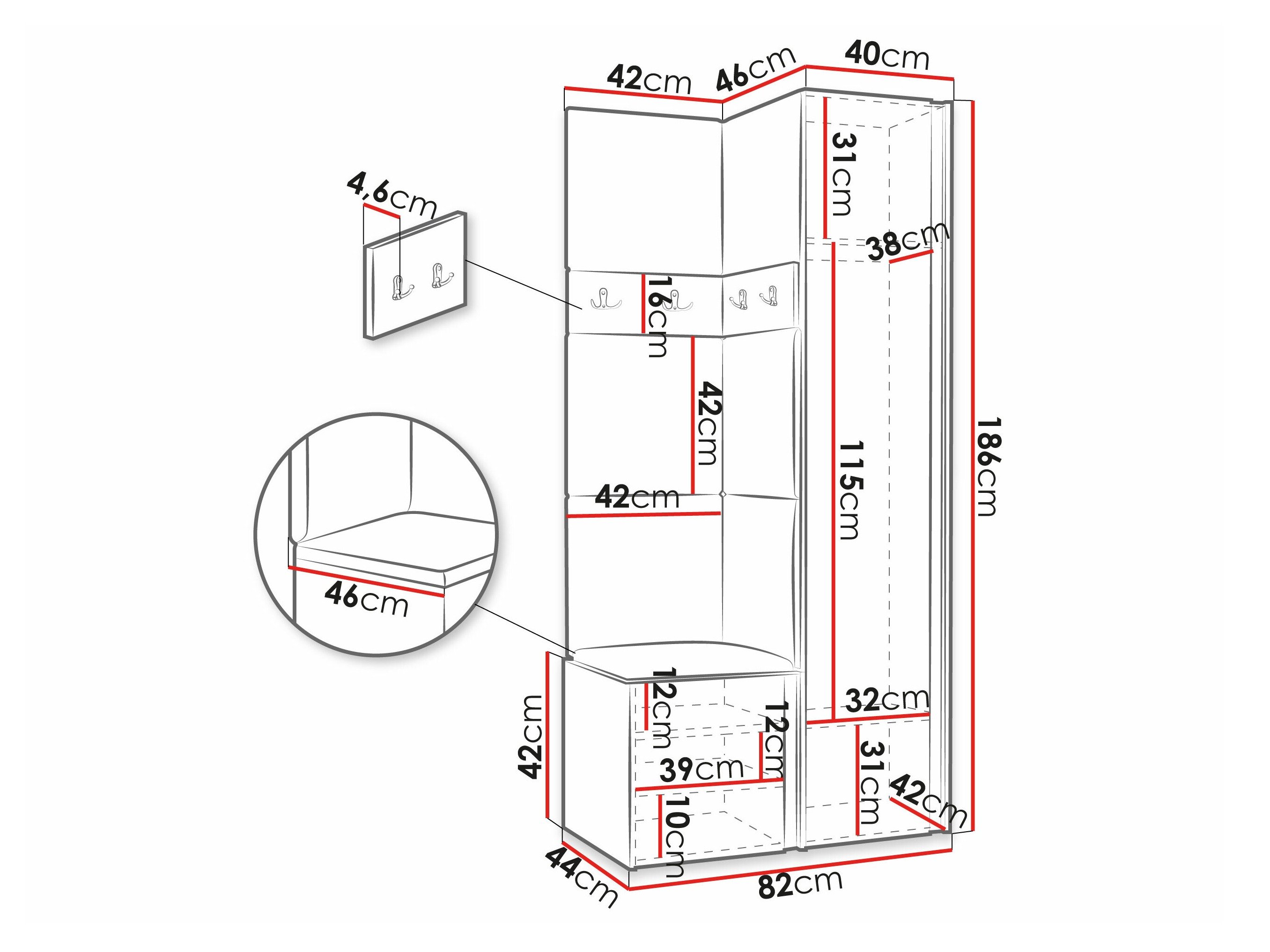 Møbler til entré Pinis XXV (Manila 11)