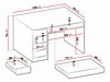Skrivebord Comfivo Terros I (Hvit + Høyglans hvit)