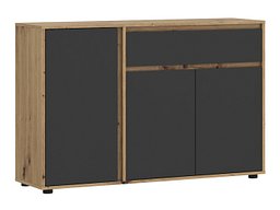 Kommode Torcavi 100 (Antrasitt + Artisan eik)