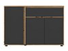 Kommode Torcavi 100 (Antrasitt + Artisan eik)