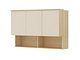 Veggskap Nolcala 104 (Eik + Beige)