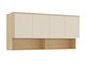Veggskap Nolcala 106 (Eik + Beige)