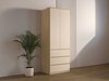Garderobeskap Nolcala 110 (Eik + Beige)