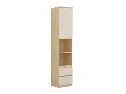 Bokhylle Nolcala 112 (Eik + Beige)