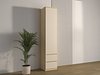 Bokhylle Nolcala 115 (Eik + Beige)