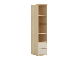 Bokhylle Nolcala 117 (Eik + Beige)