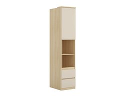 Bokhylle Nolcala 118 (Eik + Beige)