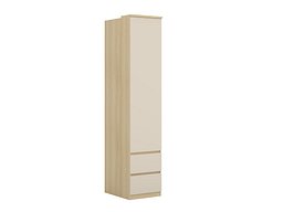 Garderobeskap Nolcala 119 (Eik + Beige)