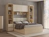 Soveromssett Nolcala 124 (Eik + Beige)