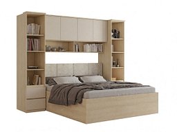 Soveromssett Nolcala 124 (Eik + Beige)