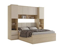 Soveromssett Nolcala 126 (Eik + Beige)