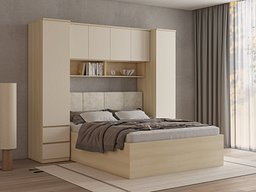 Soveromssett Nolcala 125 (Eik + Beige)