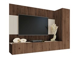 Stuesett Comfivo Salix VI (Valnøtt + Lys Travertine)