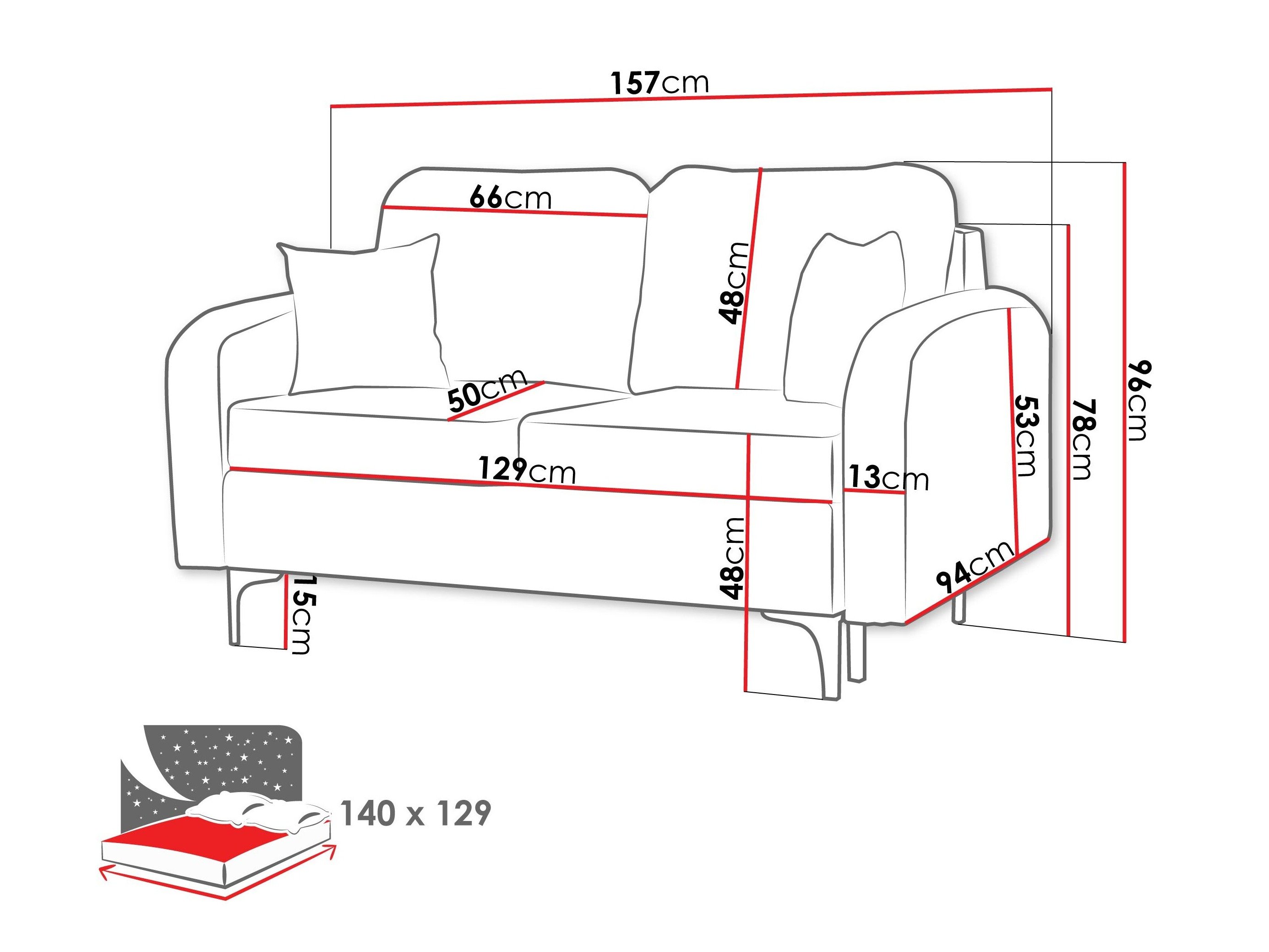 Sovesofa Torlua 101 (Manila 25)