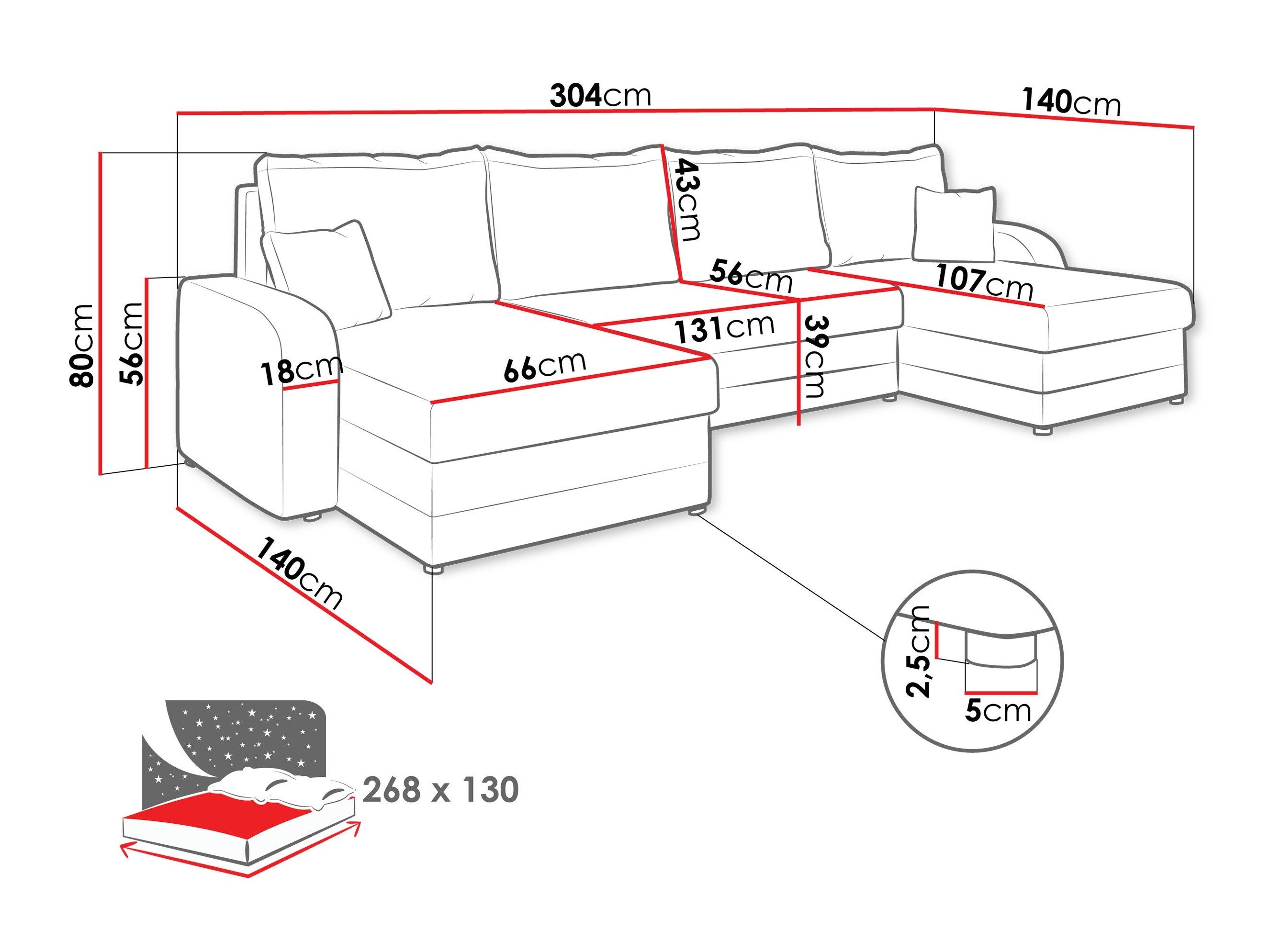 Hjørnesofa Comfivo Melissa III (Bella 20)