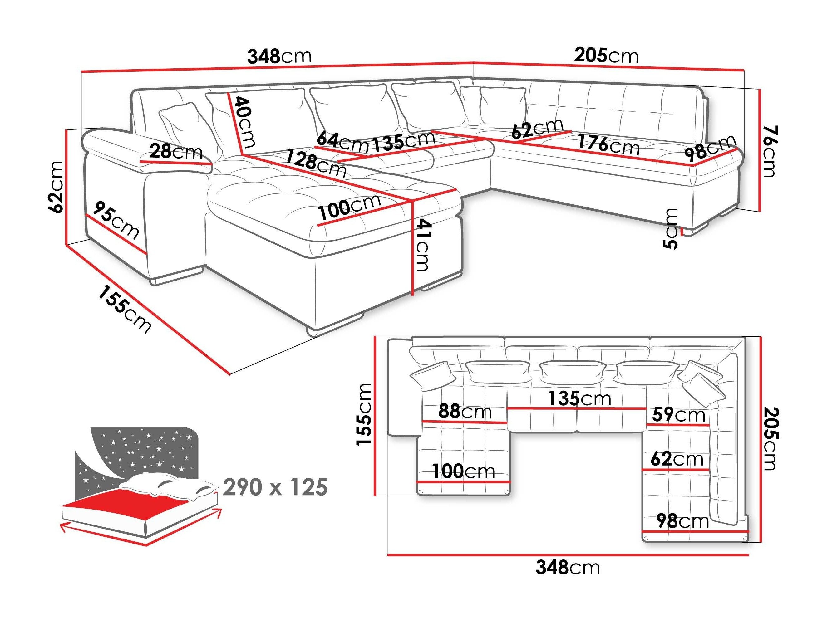 Hjørnesofa Comfivo Gemma II (Høyre)