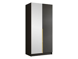 Garderobeskap Closico Staton II (Svart)