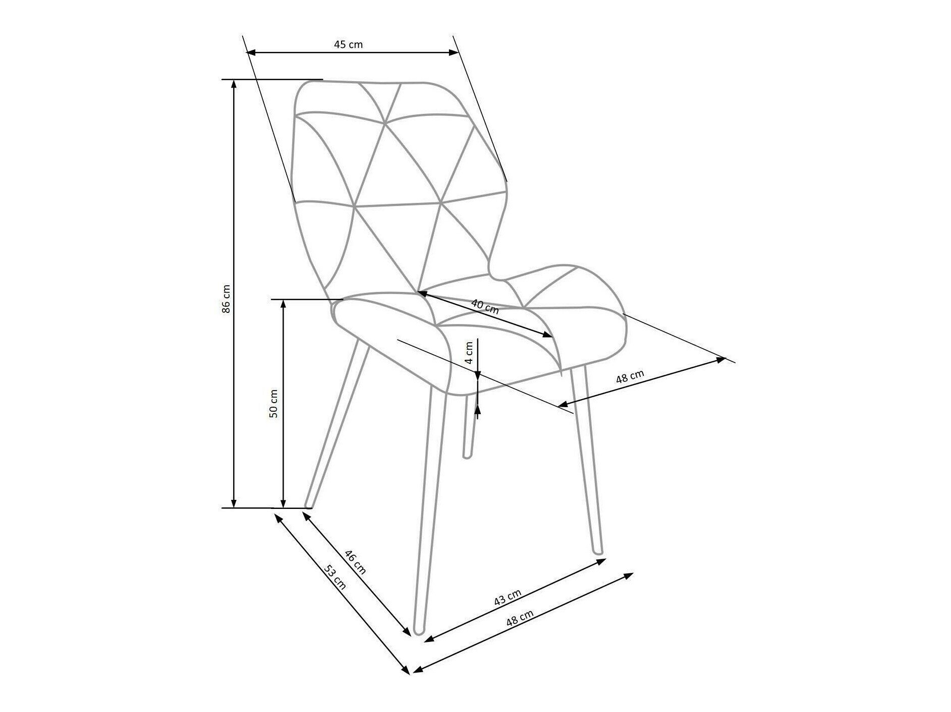 Stol Houston 1234 (Gul)