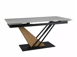 Bord Detroit 996 (Hvit marmor + Eik)