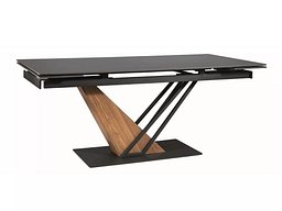 Bord Detroit 996 (Svart marmor + Eik)