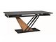Bord Detroit 996 (Svart marmor + Eik)