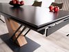 Bord Detroit 996 (Svart marmor + Eik)