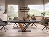 Bord Detroit 996 (Svart marmor + Eik)