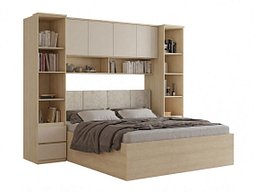 Soveromssett Nolcala 124 (Eik + Beige)