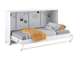 Sengeskapseng Concept Pro Lenart IV (Hvit + Høyglans hvit)