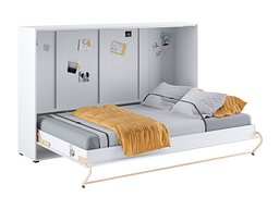 Sengeskapseng Concept Pro Lenart IV (Hvit + Høyglans hvit)