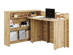 Hjørneskrivebord Concept Lenart (Artisan eik)