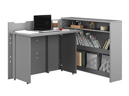 Hjørneskrivebord Concept Lenart (Grå)