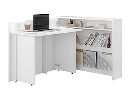Hjørneskrivebord Concept Lenart (Hvit)