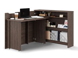 Hjørneskrivebord Concept Lenart (Mørk eik)