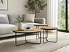 Salongbordsett Detroit 570 (Eik + Svart)