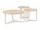Salongbordsett Detroit 570 (Lys travertin + Cashmere)