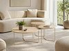 Salongbordsett Detroit 570 (Lys travertin + Cashmere)