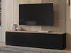 TV-benk Baletu 115 (Svart + Eik)