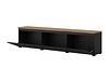 TV-benk Baletu 115 (Svart + Eik)