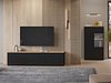 TV-benk Baletu 115 (Svart + Eik)