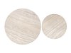 Salongbordsett Houston 2213 (Lys travertin + Cashmere)