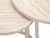 Salongbordsett Houston 2213 (Lys travertin + Cashmere)