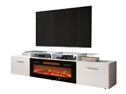 TV-benk Numerus (Hvit + Høyglans hvit)