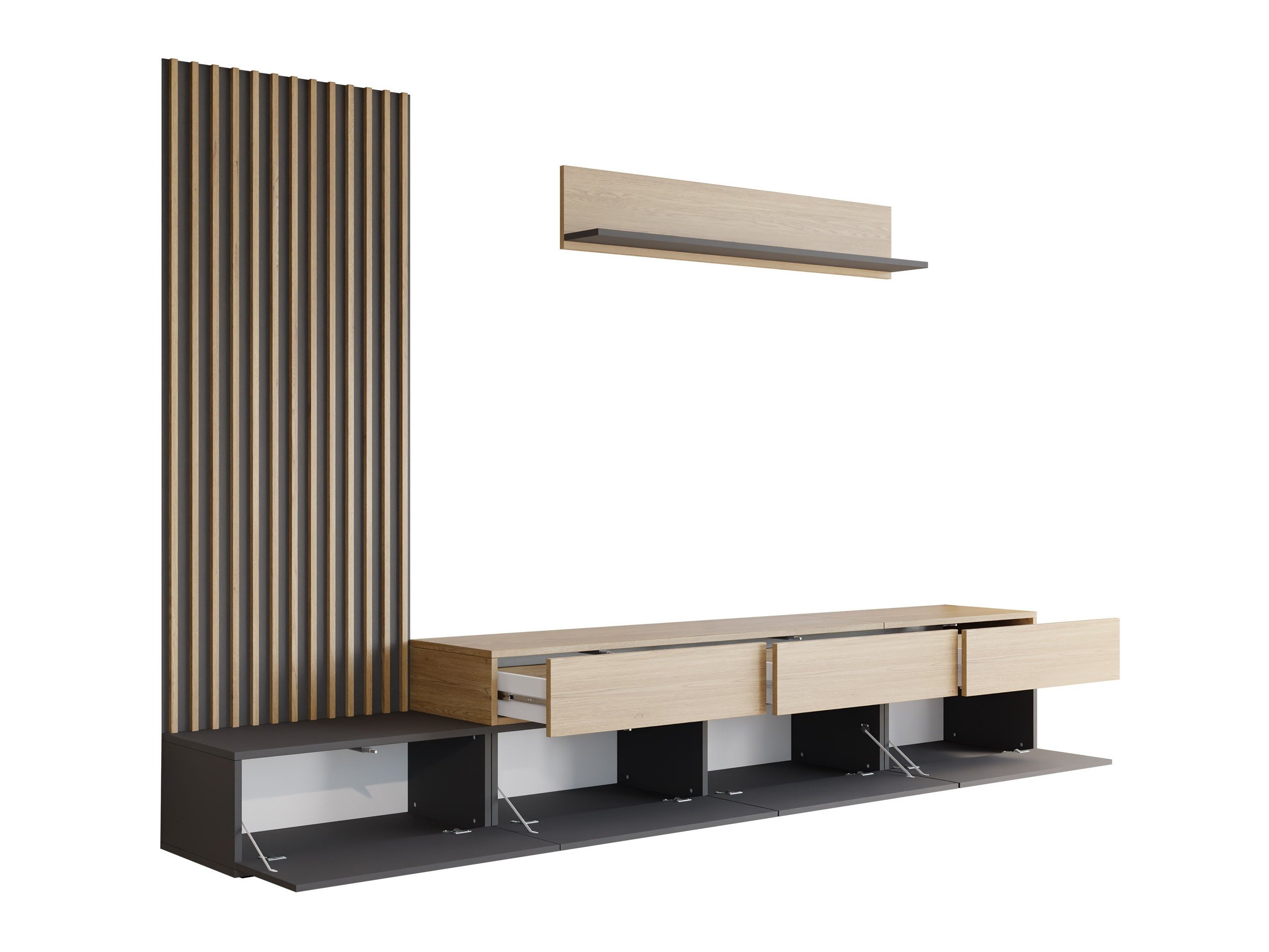 Stuesett Comfivo Munium II (Valnøtt + Svart)
