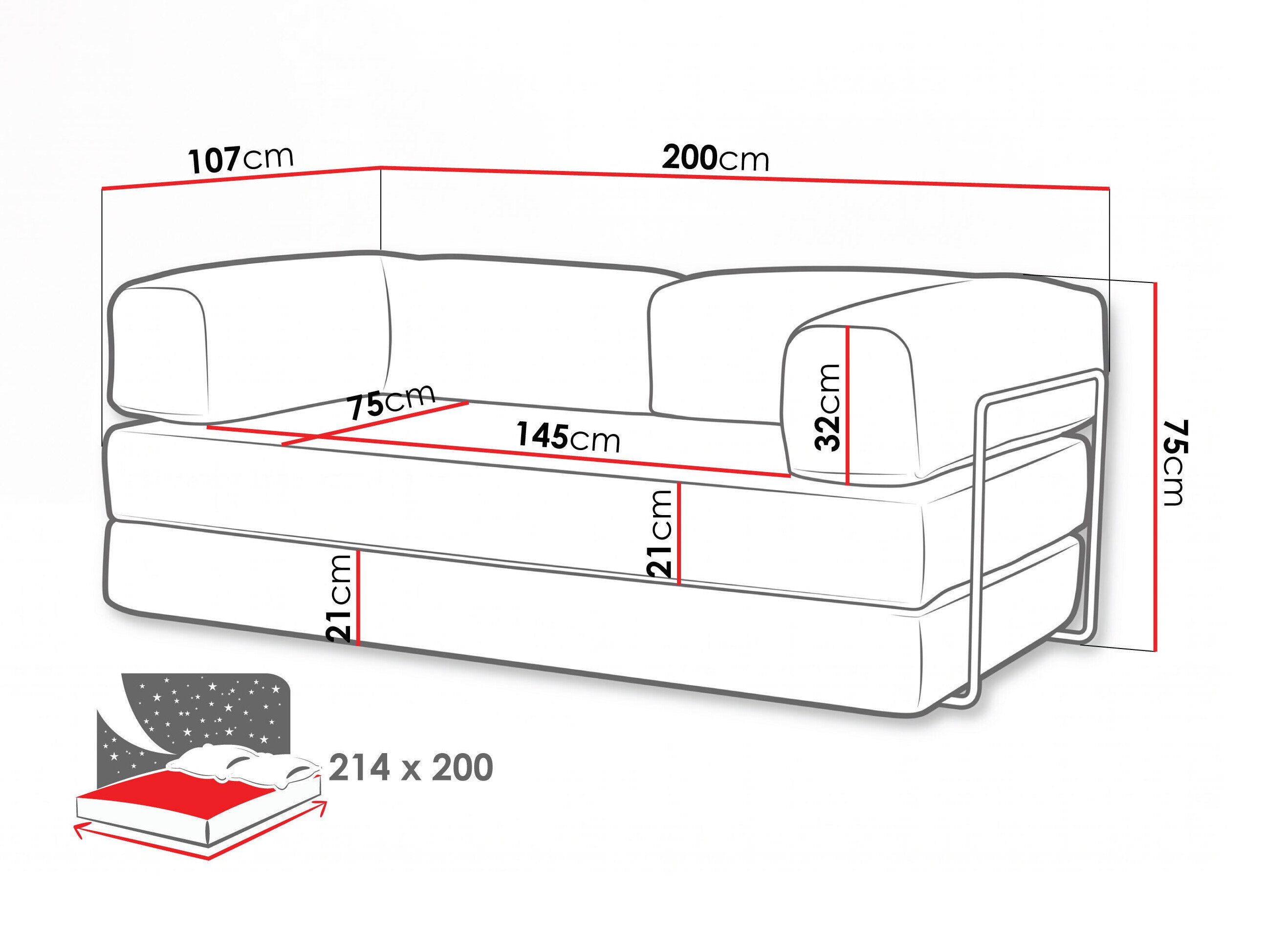 Sovesofa Nava (Cruz 15)