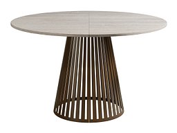 Bord Prudentia (Lys travertin + Brun)