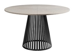 Bord Prudentia (Lys travertin + Svart)