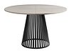 Bord Prudentia (Lys travertin + Svart)