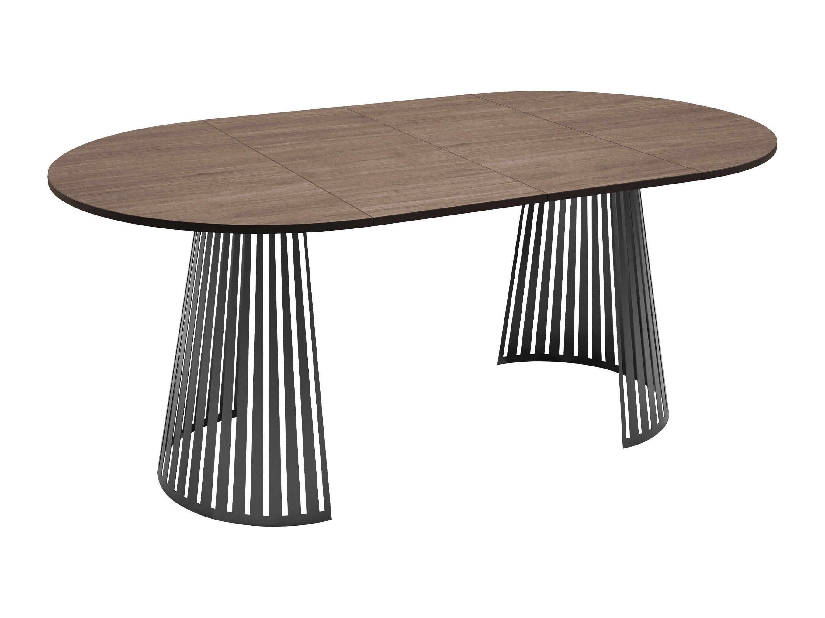 Bord Prudentia (Lys travertin + Svart)